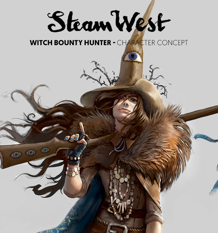 <i>Witch Bounty Hunter</i><span>Character design</span>